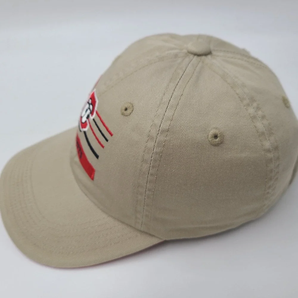 Youth Chattanooga Lookouts Hat Adjustable Outdoor Cap Beige Red MiLB Baseball